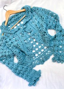 Pinterest Crochet Open Cardigan B