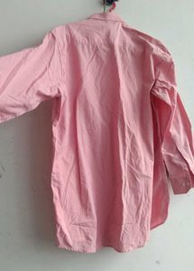 Unisex Pink Long Sleeve Shirt