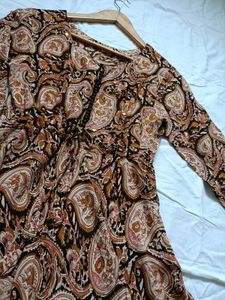 Unused Brown Anarkali Kurta Set