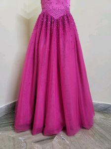 Elegant Pink Party Gown