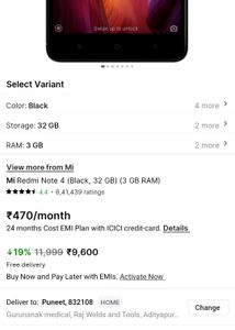 Redmi 4 Only Display Had To Change , Fix Price