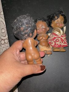 Vintage Rubber Face Dolls - Set of 3
