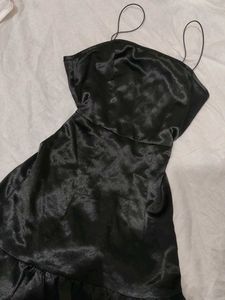 Black Ruffle Mini Dress