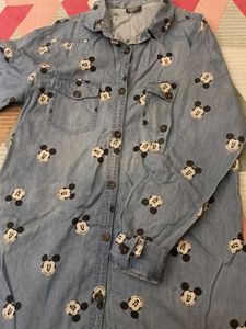 Micky mouse jeans shirt
