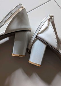 White Heeled Sandals