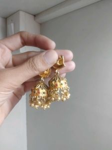 Temple Jhumka Earrings