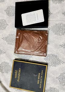 Tata International Brown Leather Wallet