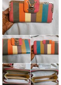Striped Pattern Wallet