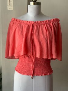coral of shoulder top