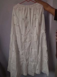 White Ethnic Skirt