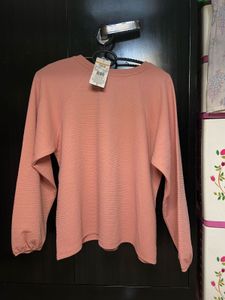 Peach Long Sleeve Top