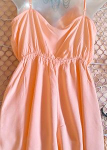 Size S/M H&amp;M Peach Jumpsuit 🎁Buy 2 Get 1 Free 🎁