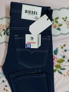 Denim navy blue jeans