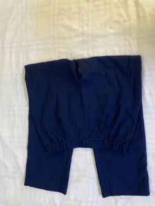 High rise Navy Blue Wide Leg Pants Waist 30