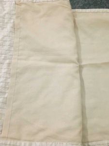 Beige Hand Stitched Kurta With Back Thread