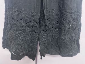 Black Embroidered Palazzos