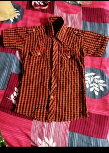 Half Sleeves Cotton Shirt For Boys