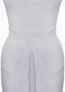 White Strapless Mini Dress