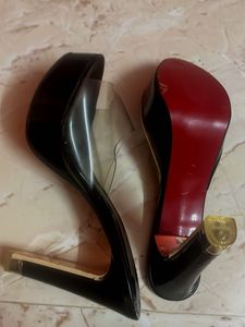 Blossom Clear Heels - Size 38
