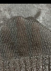Shimmery Knit Mock Neck Sweater