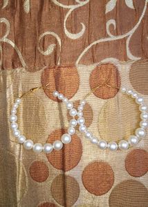 Pearl Hoops 🤍🤍