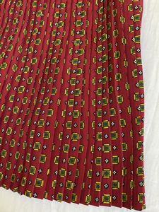 Red Pleated Skirt Waist 30