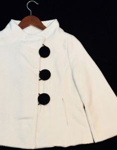 White Cropped Jacket