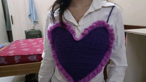Crochet Heart Top