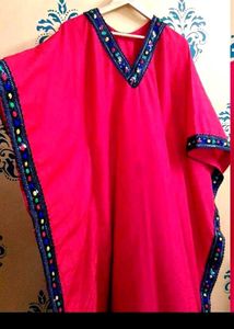 Red Embellished Kaftan ❤️