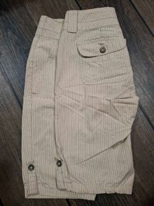 Striped Capri Shorts