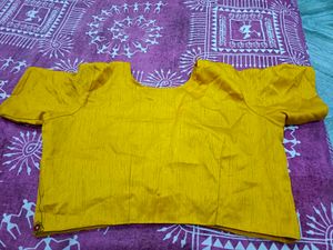 beautiful mustard blouse with work