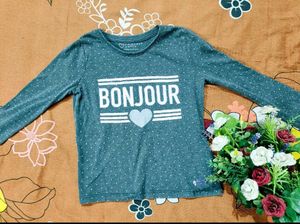 Cute Bonjour Top