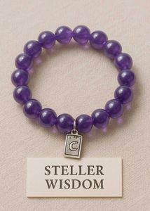 Amethyst Beaded Bracelet