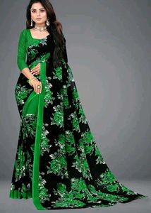Floral Print Saree