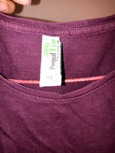 Maroon Palm Tree Graphic Tee