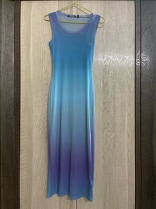 Blue Ombre Bodycon Dress