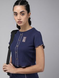 Navy Blue Two-Piece Set