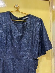 Blue Shinny Middi
