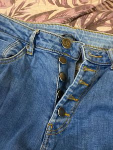 High Waist Ancle Length Denim