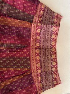 Box Pleats Vintage Patterned Maxi Skirt