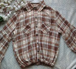 Check  Brown Shirt