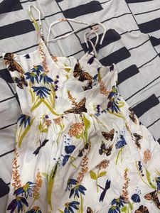 Floral Butterfly Print Sundress