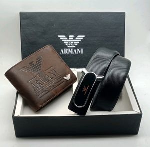 ARMANI WALLET &amp; BELT COMB0