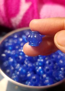 White Matka Shape Beads (50 Pieces )