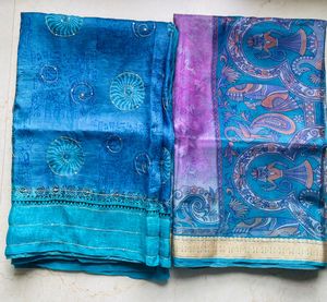 Combo Of Semi Tissue Silk Saree