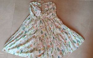 Floral Halter Sundress M Size