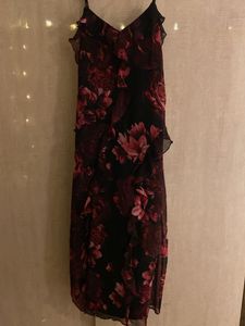 Floral Ruffle Midi Dress