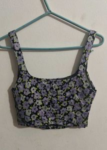 Zara Floral Print Corset Top