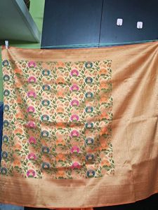 Floral Zari Saree