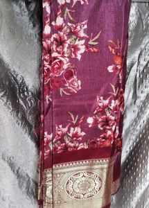 Floral Print Saree